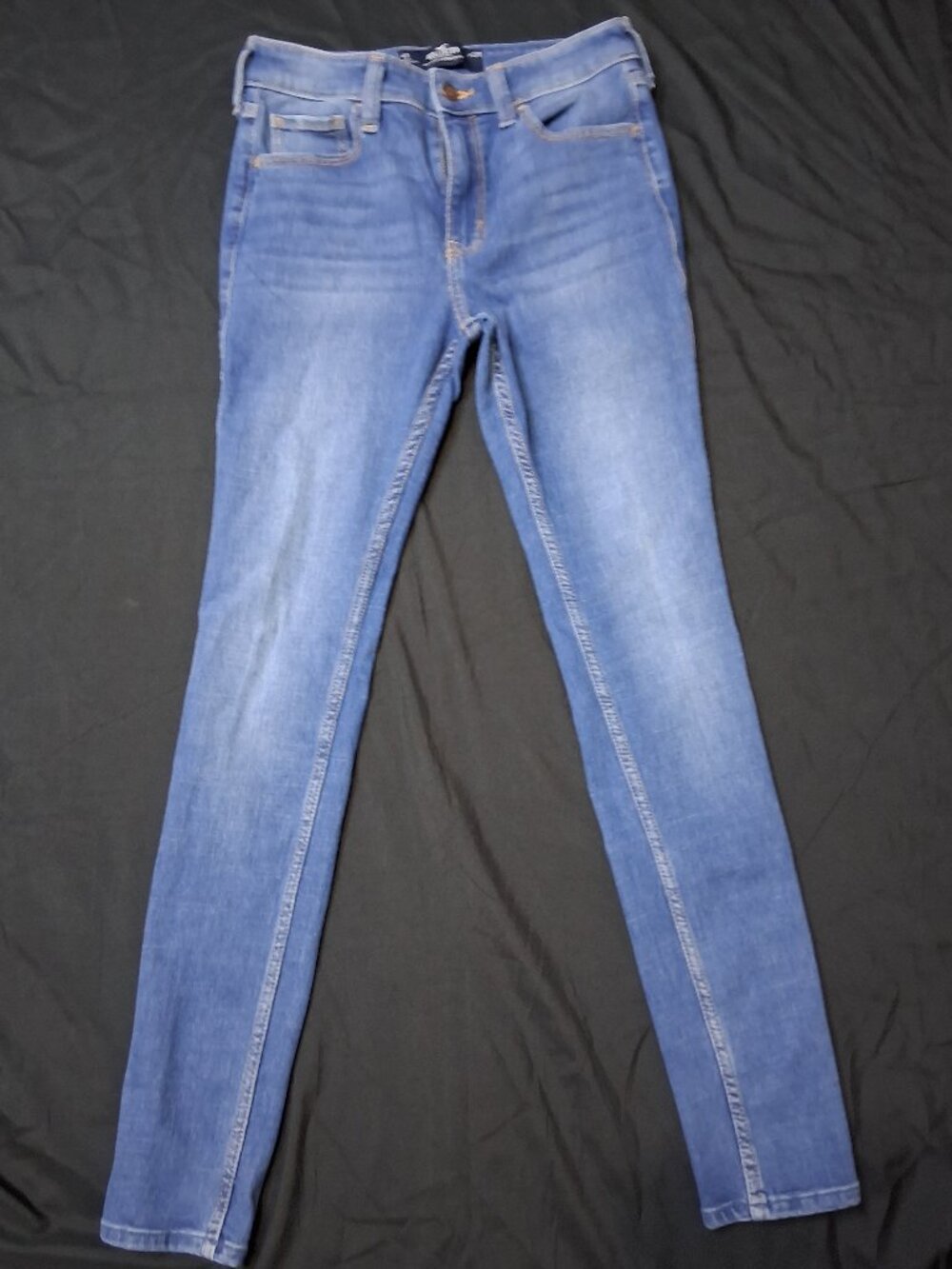 Hollister High Rise Super Skinny Jeans Size 4R Regular Blue Denim